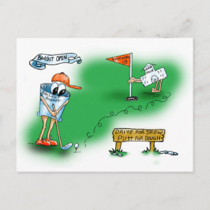 Carte Postale Renflouement ouvert - golf