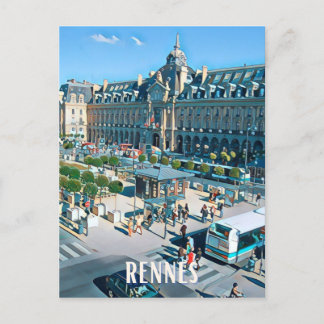Carte Postale Rennes Photo Vintage 
