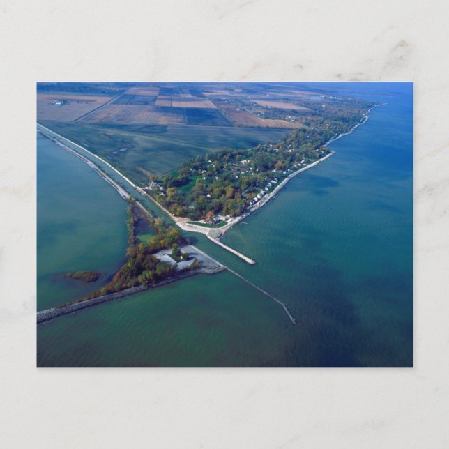 Carte Postale Reno Beach at Lake Erie Aerial Photographie (Devant)