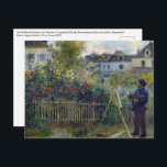 Carte Postale Renoir - Claude Monet Peinture dans son jardin<br><div class="desc">Claude Monet Peinture dans son jardin à Argenteuil (Claude Monet peignant dans son jardin a Argenteuil) - Pierre-Auguste Renoir,  Huile sur toile,  1873</div>