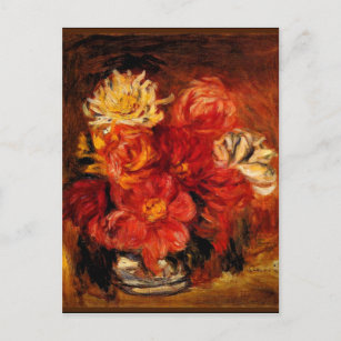 Carte Postale Renoir - Dahlias