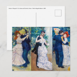 Carte Postale Renoir - Dance serie : Bougival, Ville & Pays