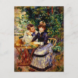 Carte Postale Renoir - Dans le jardin, belle peinture