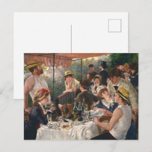Carte Postale Renoir Déjeuner de la fête de plaisance Art