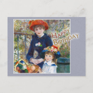 Carte Postale Renoir Deux soeurs CC0398 Anniversaire