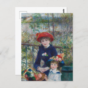 Carte Postale Renoir - Deux Soeurs (Sur La Terrasse) Art