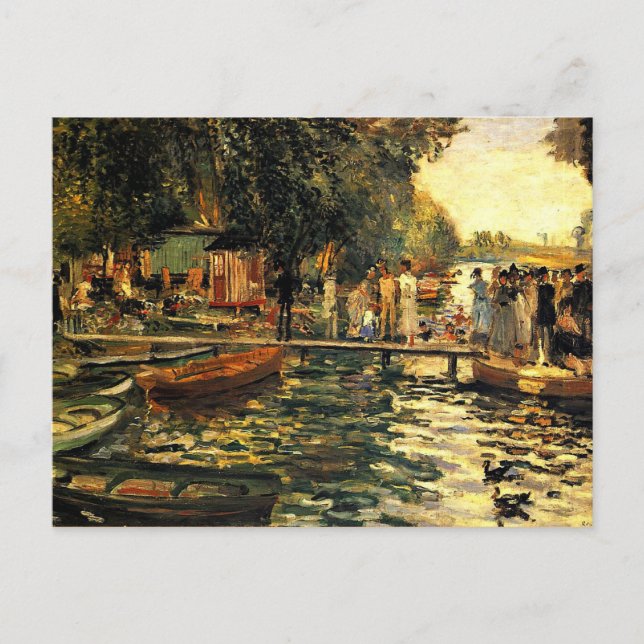 Carte Postale Renoir - La Grenouillère (Devant)