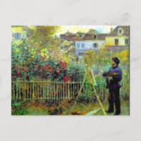 Renoir - Monet Peinture dans son jardin,