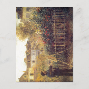 Carte Postale Renoir, Pierre-Auguste Monet beim Malen à seinem