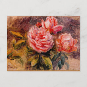 Carte Postale Renoir - Rose, peinture fine d'art 1910