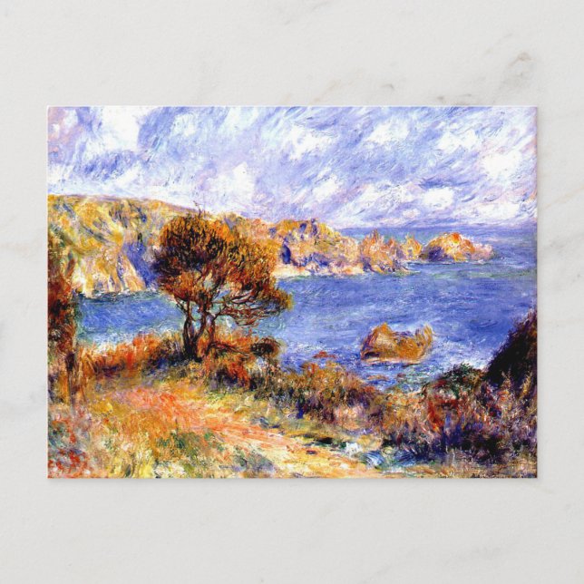 Carte Postale Renoir - Vue à Guernesey (Devant)