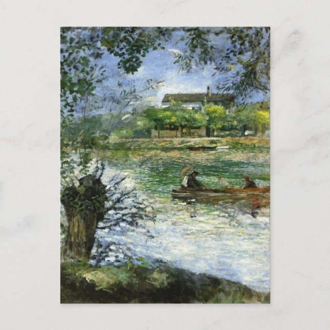 Carte Postale Renoir, Willows et Figures dans un aimant pour bat (Devant)