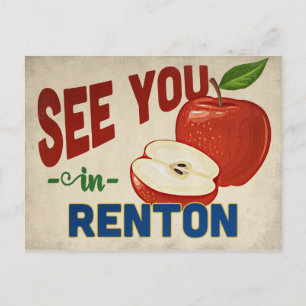 Carte Postale Renton Washington Apple - Vintage voyage