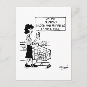 Carte Postale Repas Alimentaire Incomestible