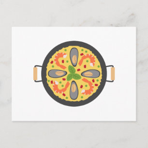 Carte Postale Repas Paella