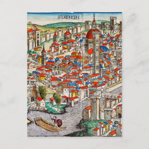 Carte Postale Repère médiéval de Florence en Italie
