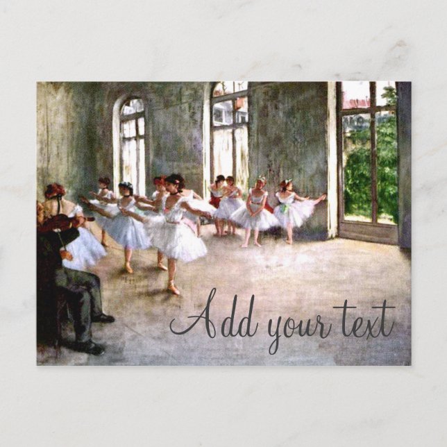 Carte Postale Répétition de ballet (Devant)