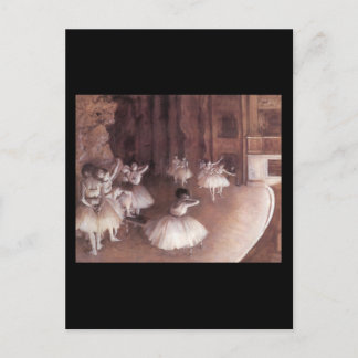 Carte Postale Répétition De Ballet Sur La Scène