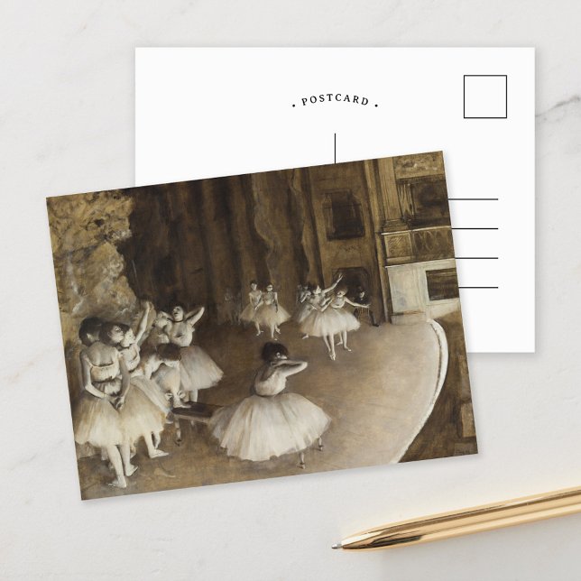 Carte Postale Répétition de ballet sur scène | Edgar Degas (Créateur téléchargé)