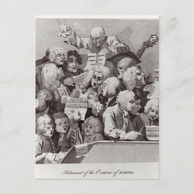 Carte Postale Répétition de l'Oratorio de Judith, 1734 (Devant)