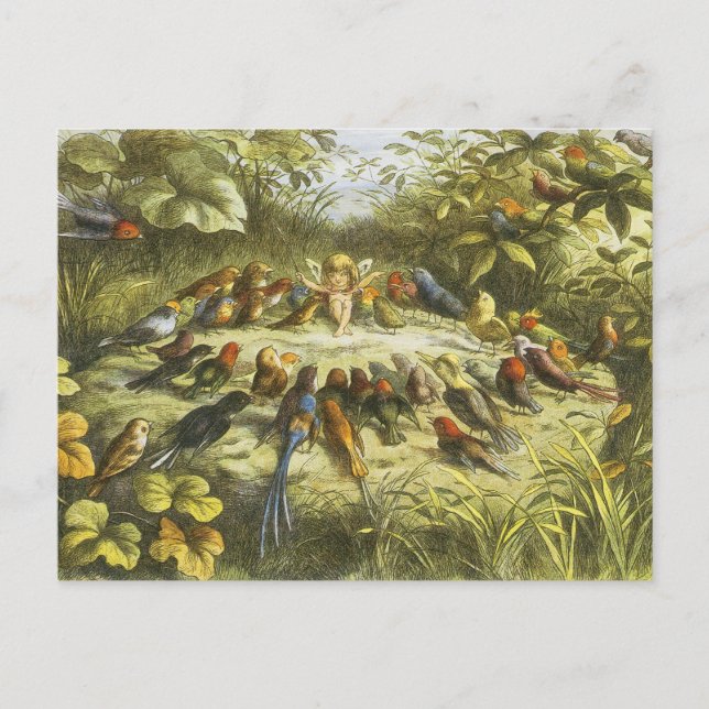 Carte Postale Répétition en Fairyland PostCard par Richard Doyle (Devant)