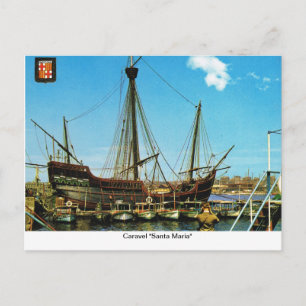 Carte Postale Replica Caravel, Santa Maria