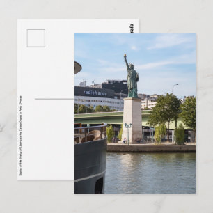 Carte Postale Réplique de la Statue de la Liberté - Paris, Franc