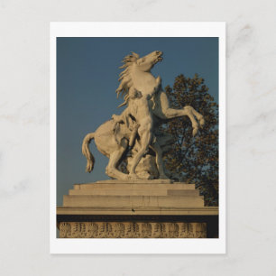 Carte Postale Réplique de l'un des deux "Marly Horses" d'origine