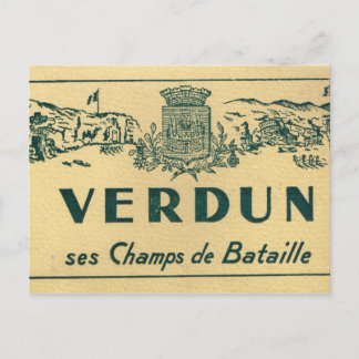 Carte Postale Réplique Verdun, Champs de bataille