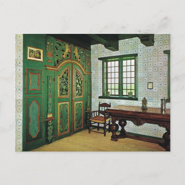 Carte Postale Réplique Vintage Danish Farmhouse, Folk Museum (Devant)