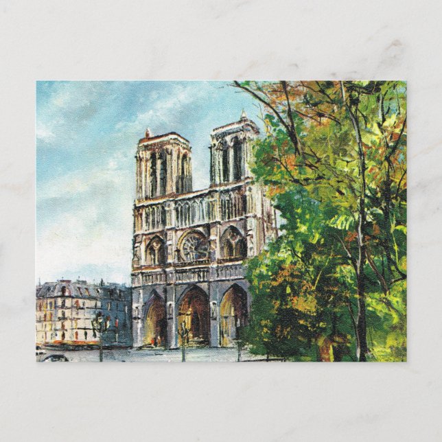 Carte Postale Réplique Vintage France, Paris, Notre Dame (Devant)