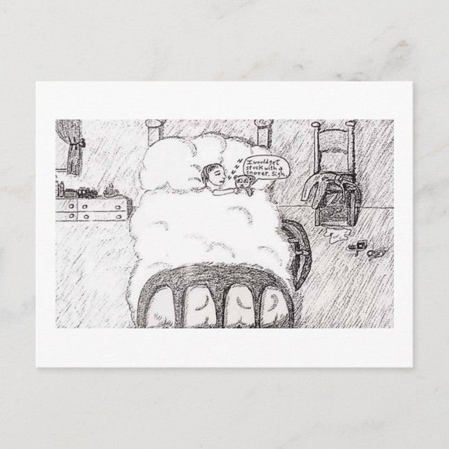 Carte Postale Repos Avec Ours (Devant)