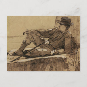 Carte Postale Repos de l'alpiniste par Winslow Homer