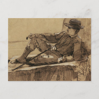 Carte Postale Repos de l'alpiniste par Winslow Homer