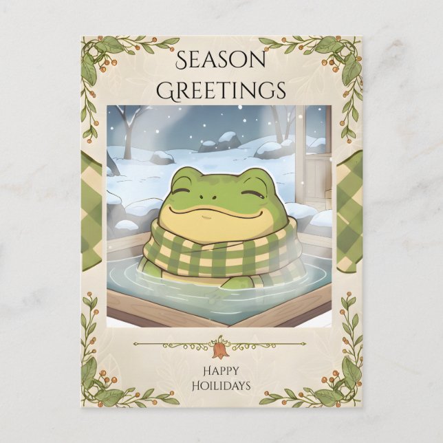 Carte Postale Repos de source chaude (Devant)