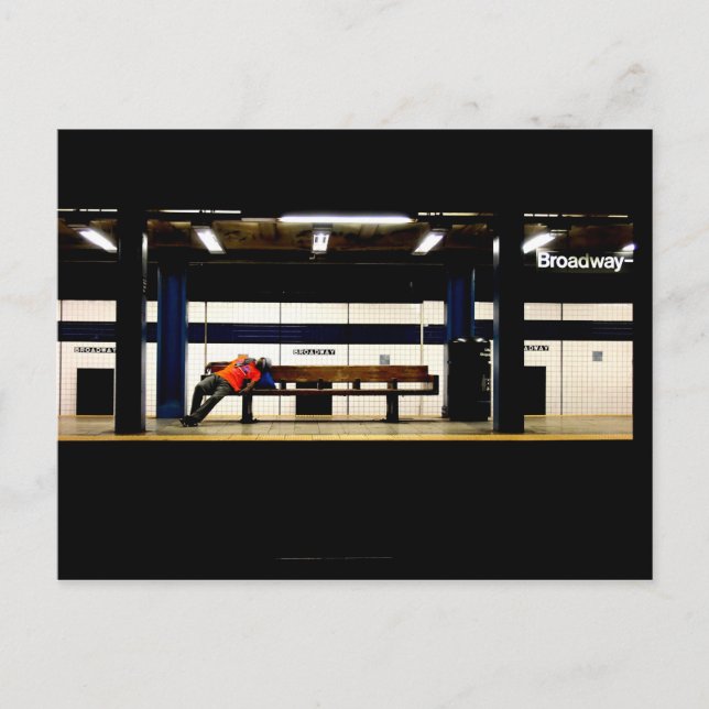 Carte Postale Repos sur Broadway (Devant)