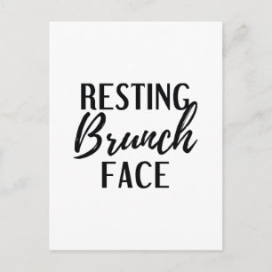 Carte Postale Repose de la face de Brunch