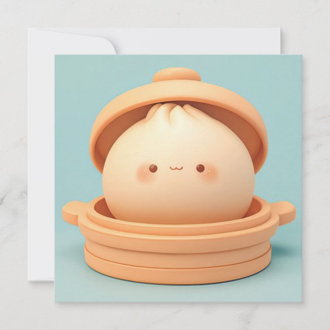 Carte postale représentant un ravioli cuit à la va (Devant)