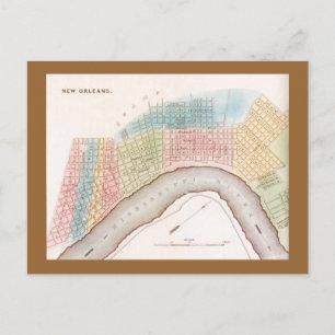 Carte postale représentant une carte antique de la