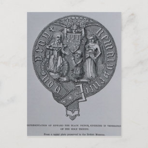 Carte Postale Représentation d'Edward le Prince Noir