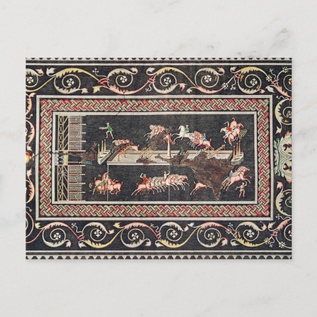 Carte Postale Représentation d'une mosaïque (Devant)