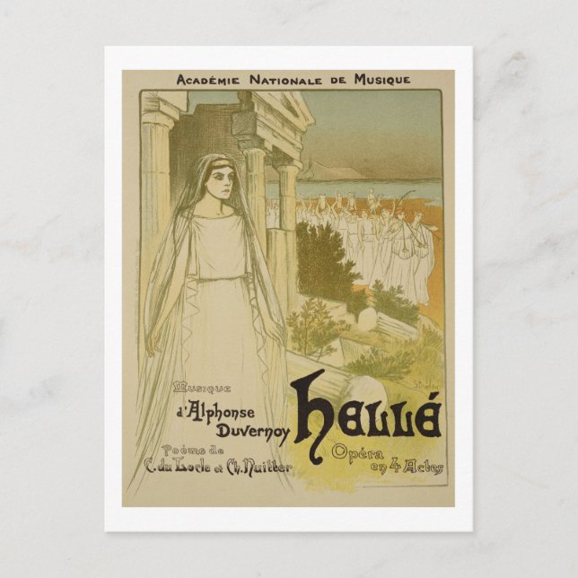 Carte Postale Reproduction d'une affiche faisant la publicité de (Devant)