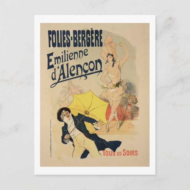Carte Postale Reproduction d'une affiche publicitaire "Emile d'A (Devant)