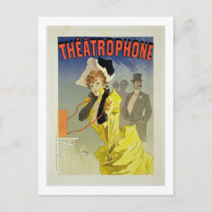 Carte Postale Reproduction d'une affiche publicitaire 'Théâtre