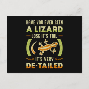 Carte Postale Reptile Lizard Gecko Animal Reptiles Drôle Cadeau