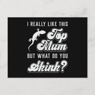 Carte Postale Reptile Lizard Gecko Reptiles Animal drôle Cadeau