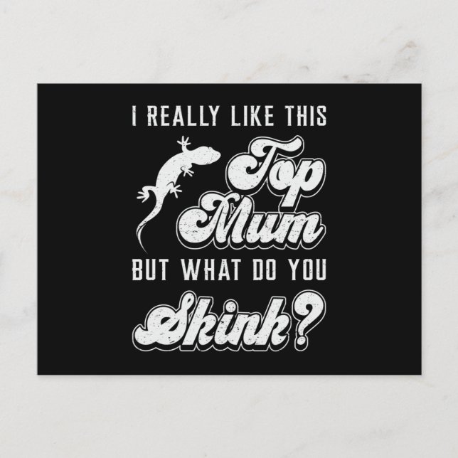 Carte Postale Reptile Lizard Gecko Reptiles Animal drôle Cadeau (Devant)