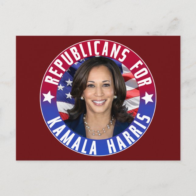 Carte Postale Républicains pour le président Kamala Harris Photo (Devant)