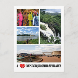 Carte Postale République centrafricaine - I Love -