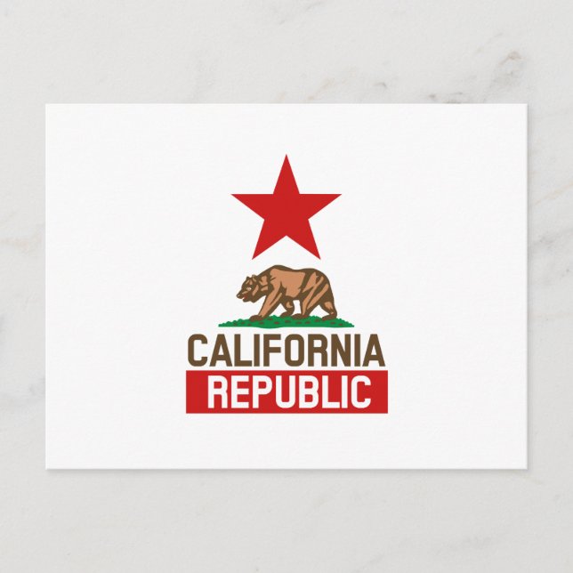 Carte Postale République de Californie (Devant)